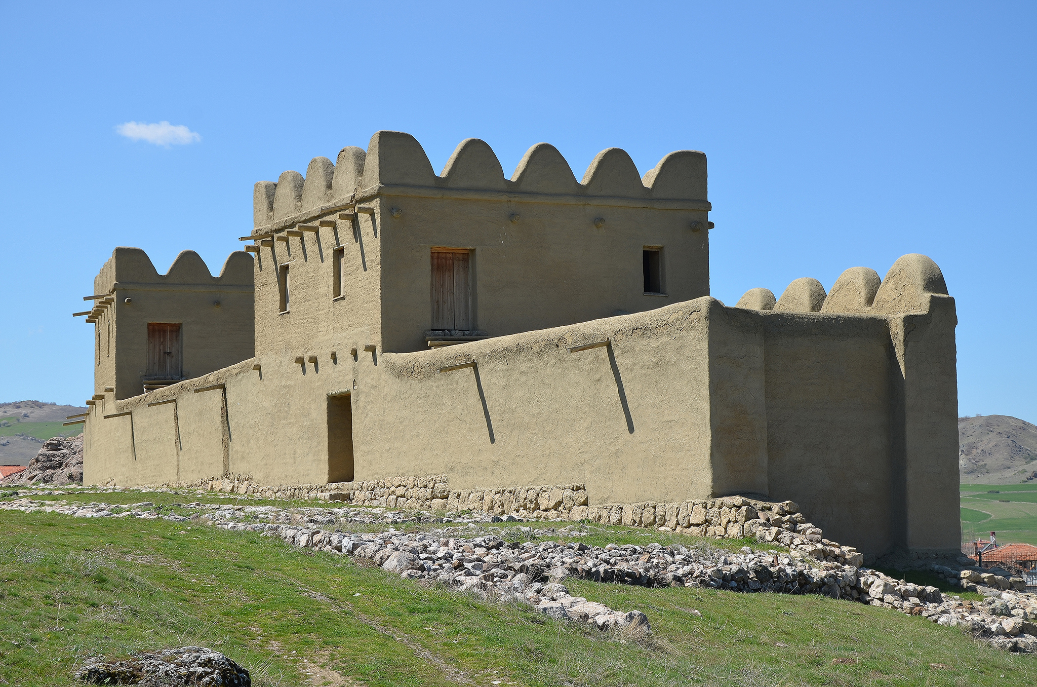 Reconstructed city wall of Hattusa, the Hittite capital