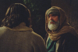 예수님의 말씀을 듣고 있는 니고데모