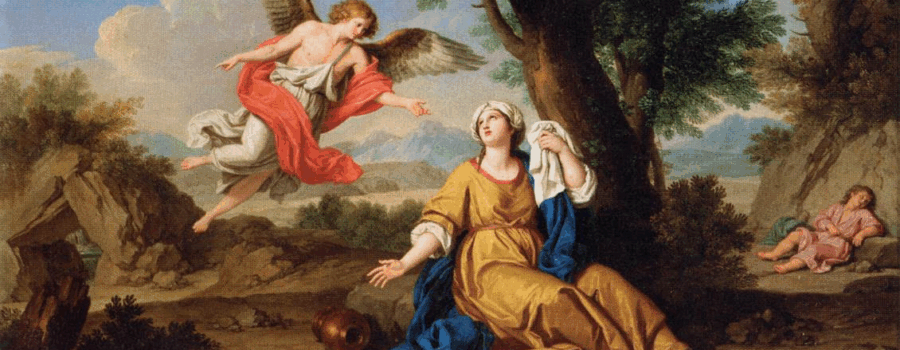 천사를 만난 하갈과 이스마엘